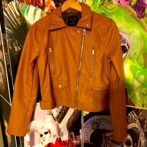 Caramel Moto Jacket Medium